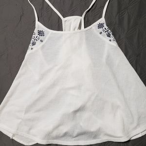 open back flared tank top